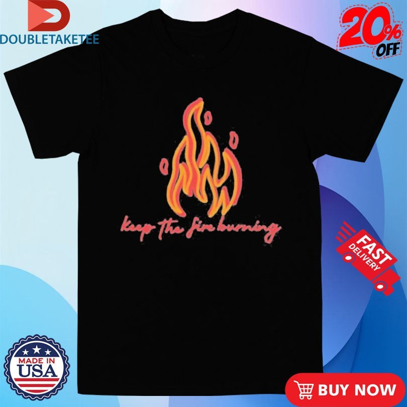 Keep The Fire Burning Flames Unisex , , , Long Sleeve Tee