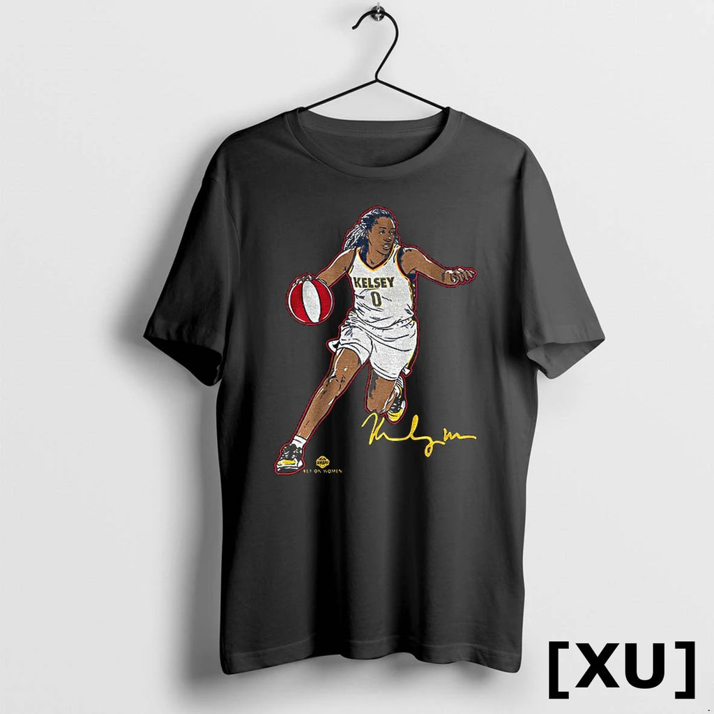 Kelsey Mitchell Superstar Pose Indiana Fever Wnba Basketball Signature Tshirts Sweater