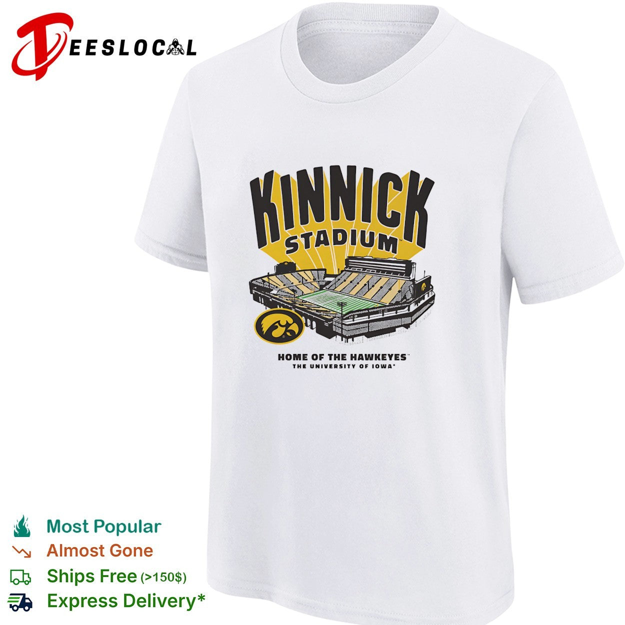 Kinnick Stadium Iowa Hawkeyes football stadium home of the Hawkeyes shirt