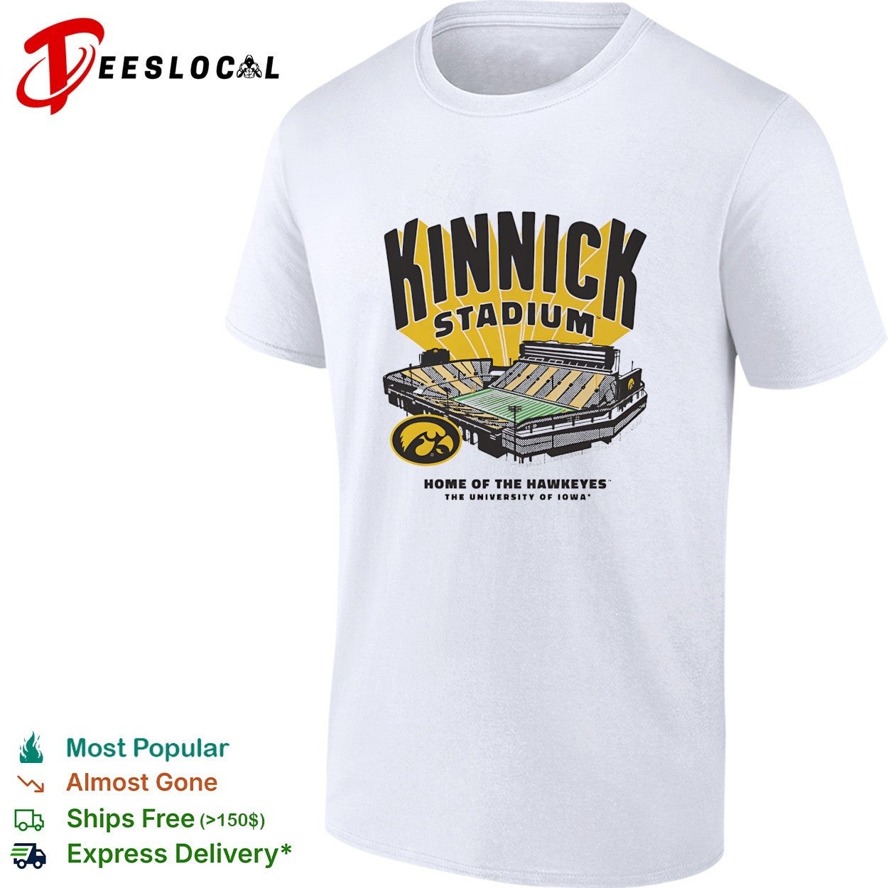 Kinnick Stadium Iowa Hawkeyes football stadium home of the Hawkeyes shirt