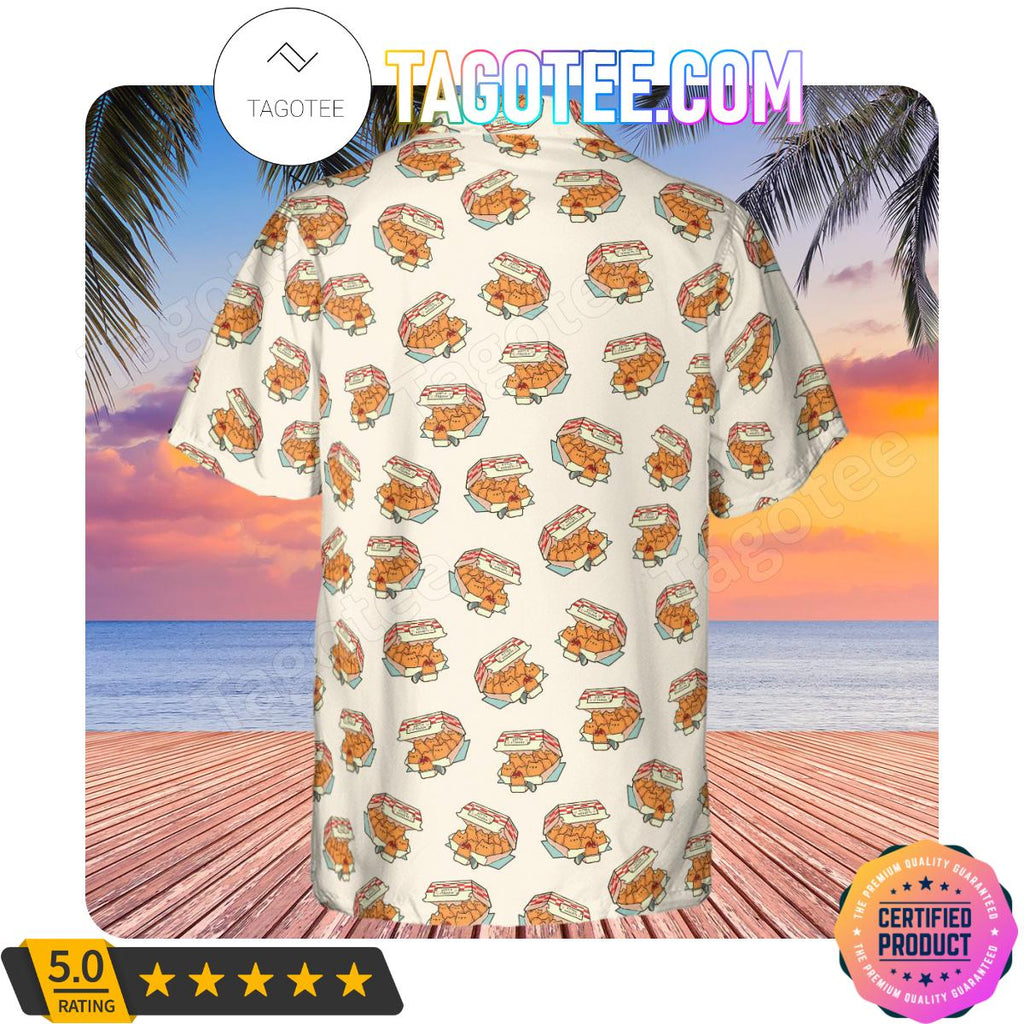Kitten Nuggets Pattern Men Aloha Casual Shirt