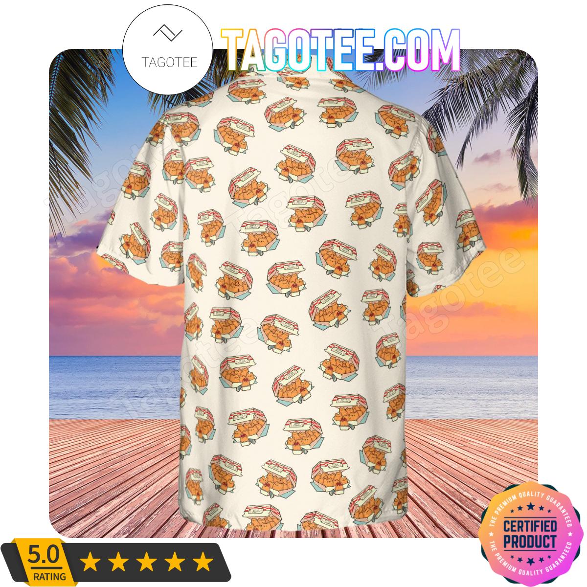 Kitten Nuggets Pattern Men Aloha Casual Shirt