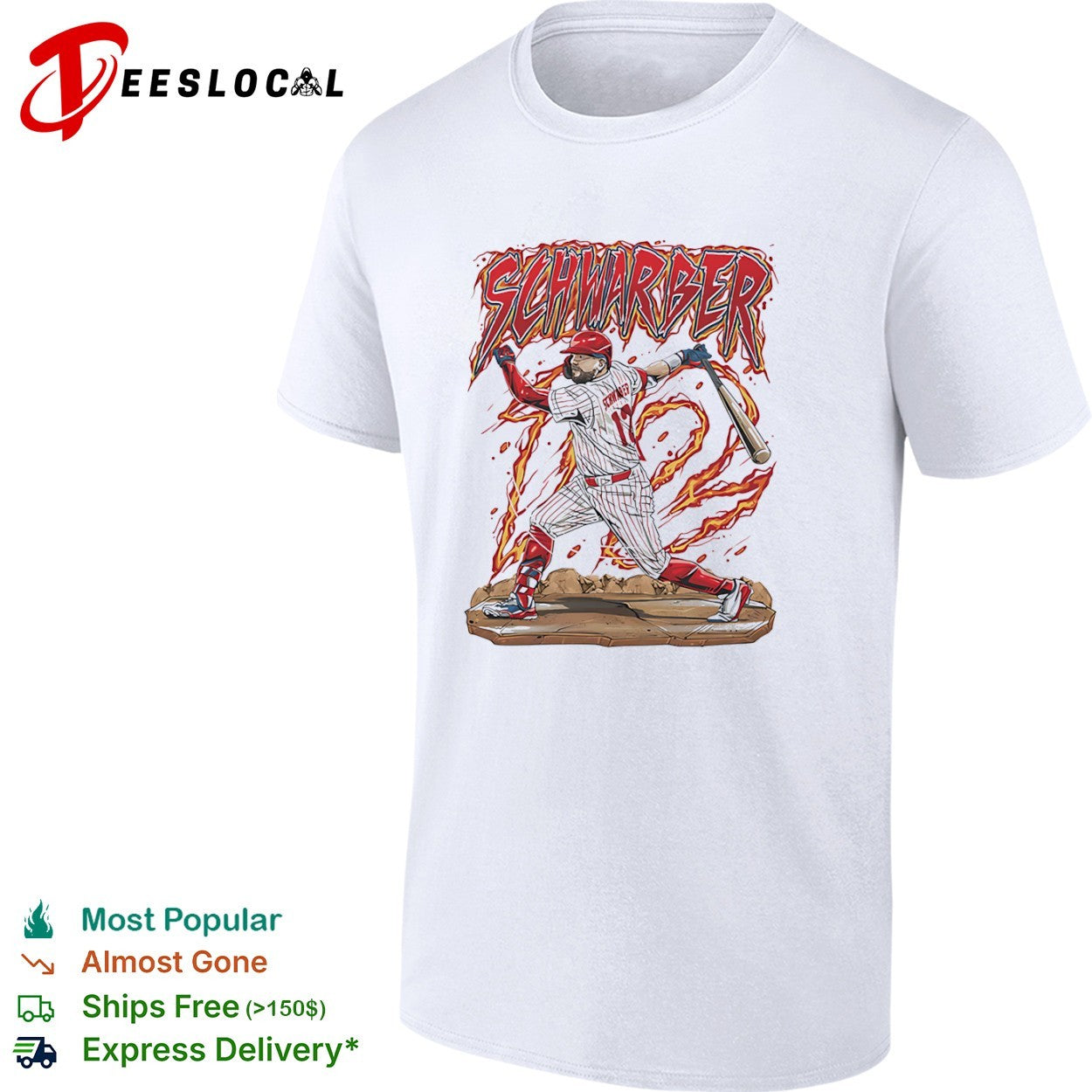 Kyle Schwarber Philadelphia Phillies 12 Baseball Player shirt