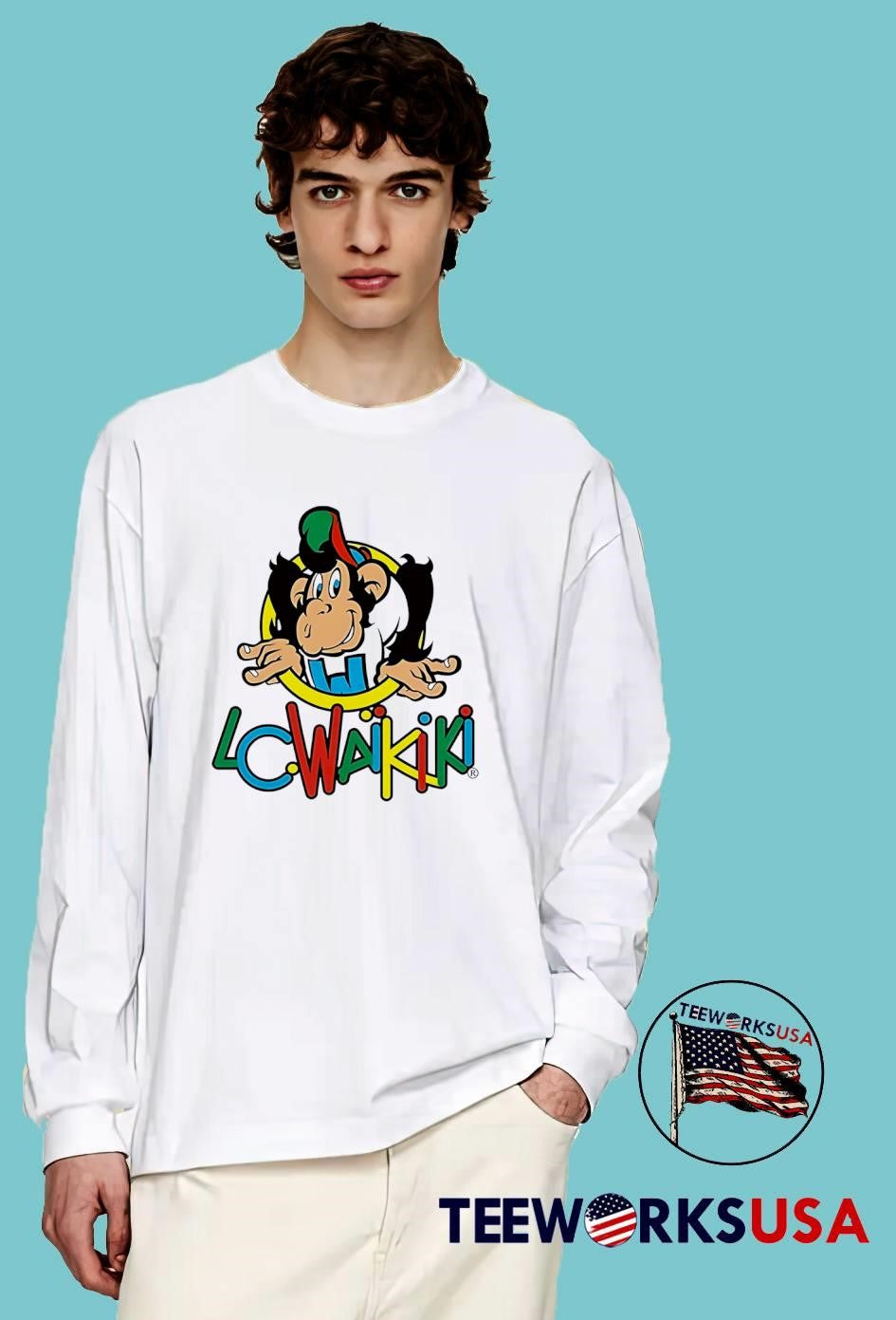LC Waikiki Monkey Logo T-Shirt