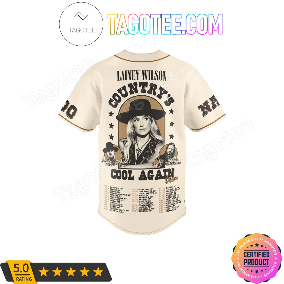 Lainey Wilson Country’s Cool Again Tour Jerseys