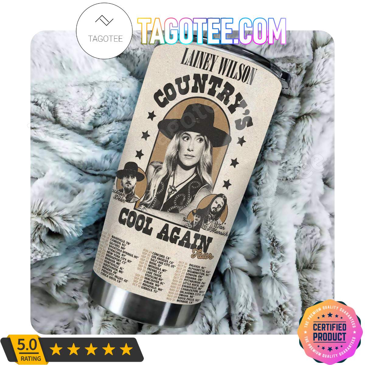 Lainey Wilson Country’s Cool Again Tour Tumbler
