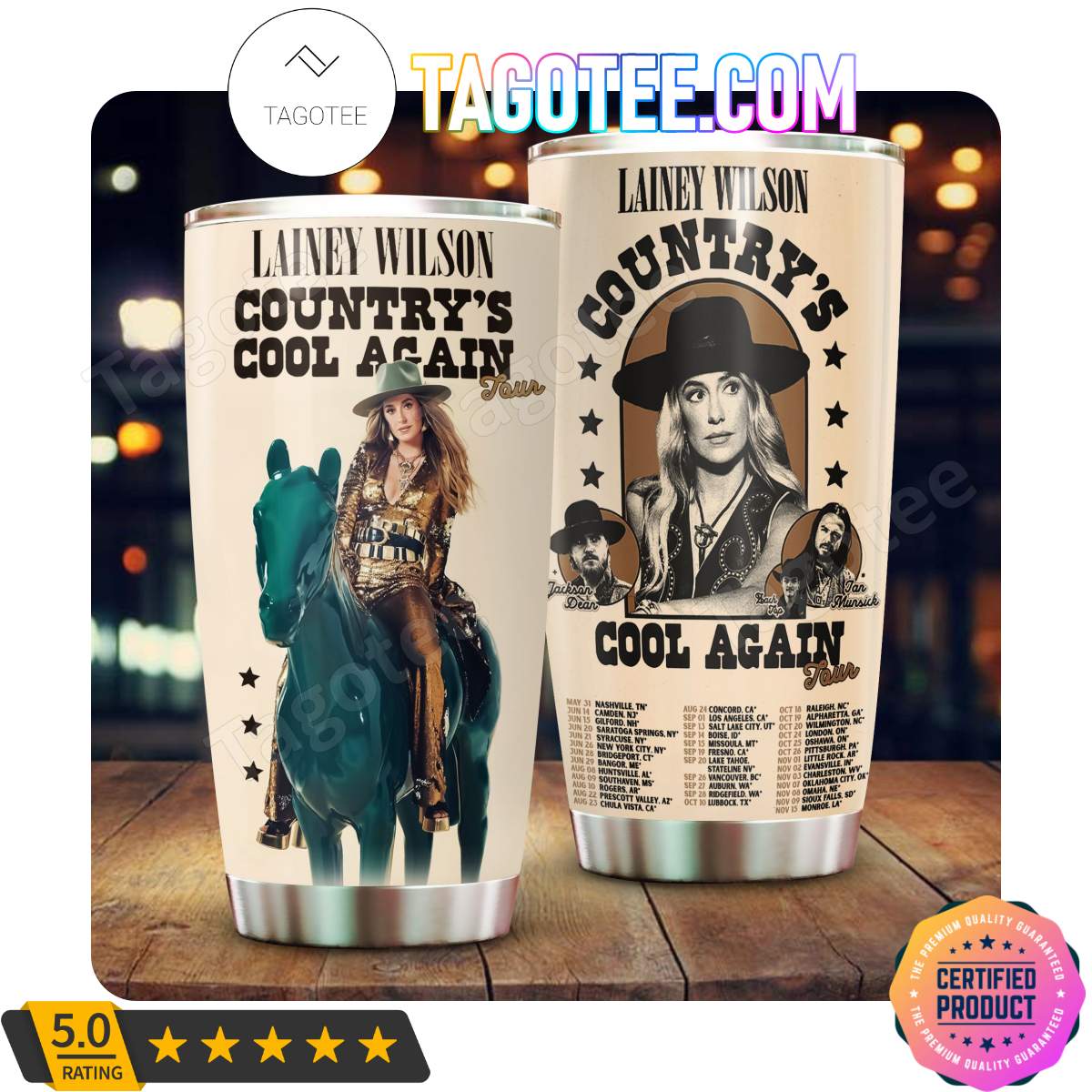 Lainey Wilson Country’s Cool Again Tour Tumbler