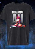 Legendary Boxer Standing Over Fallen Rival Muhammad Ali Sport Fan T-Shirt