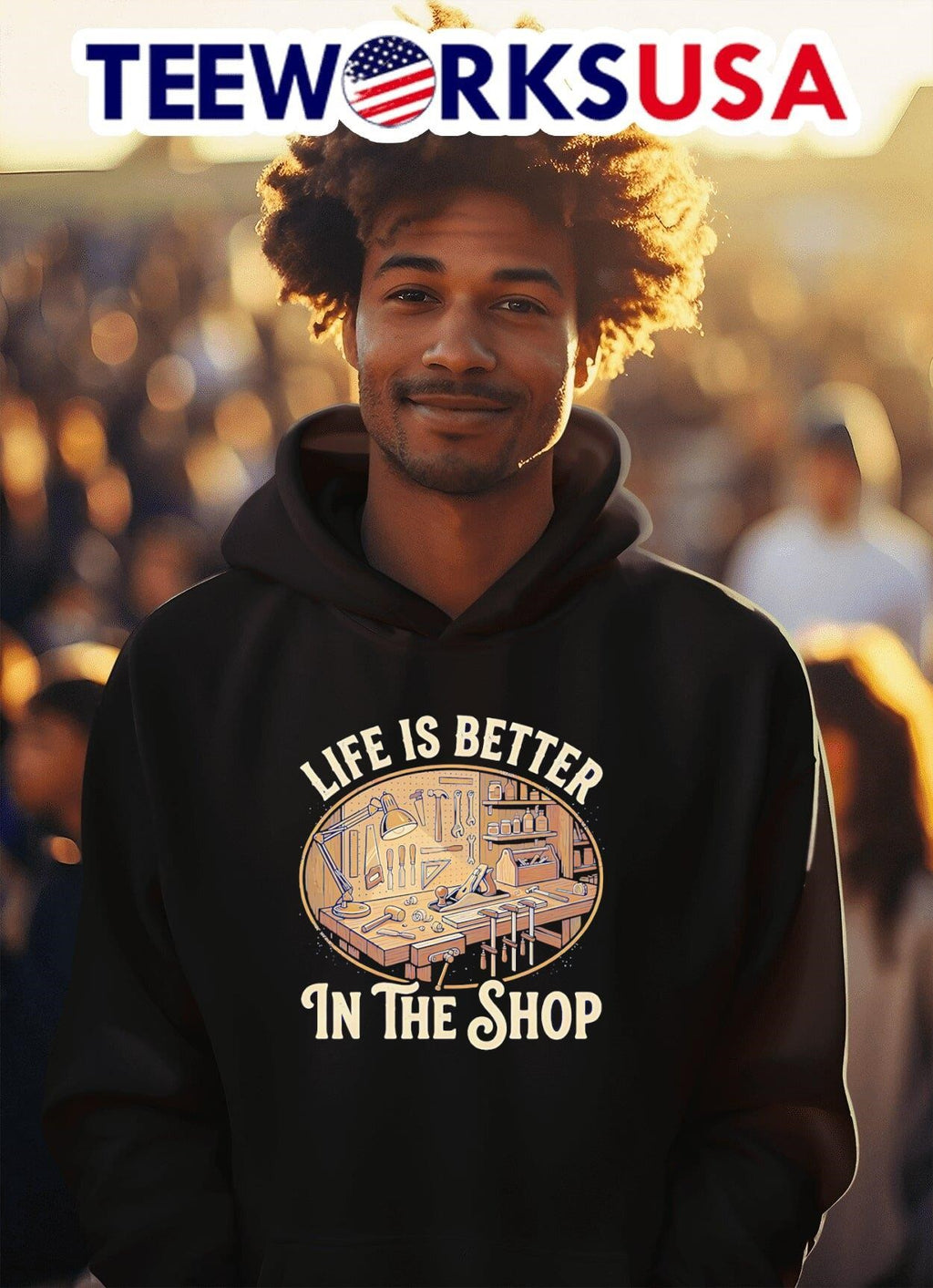 Life Is Better In The Shop Woodworking Workshop Shirt