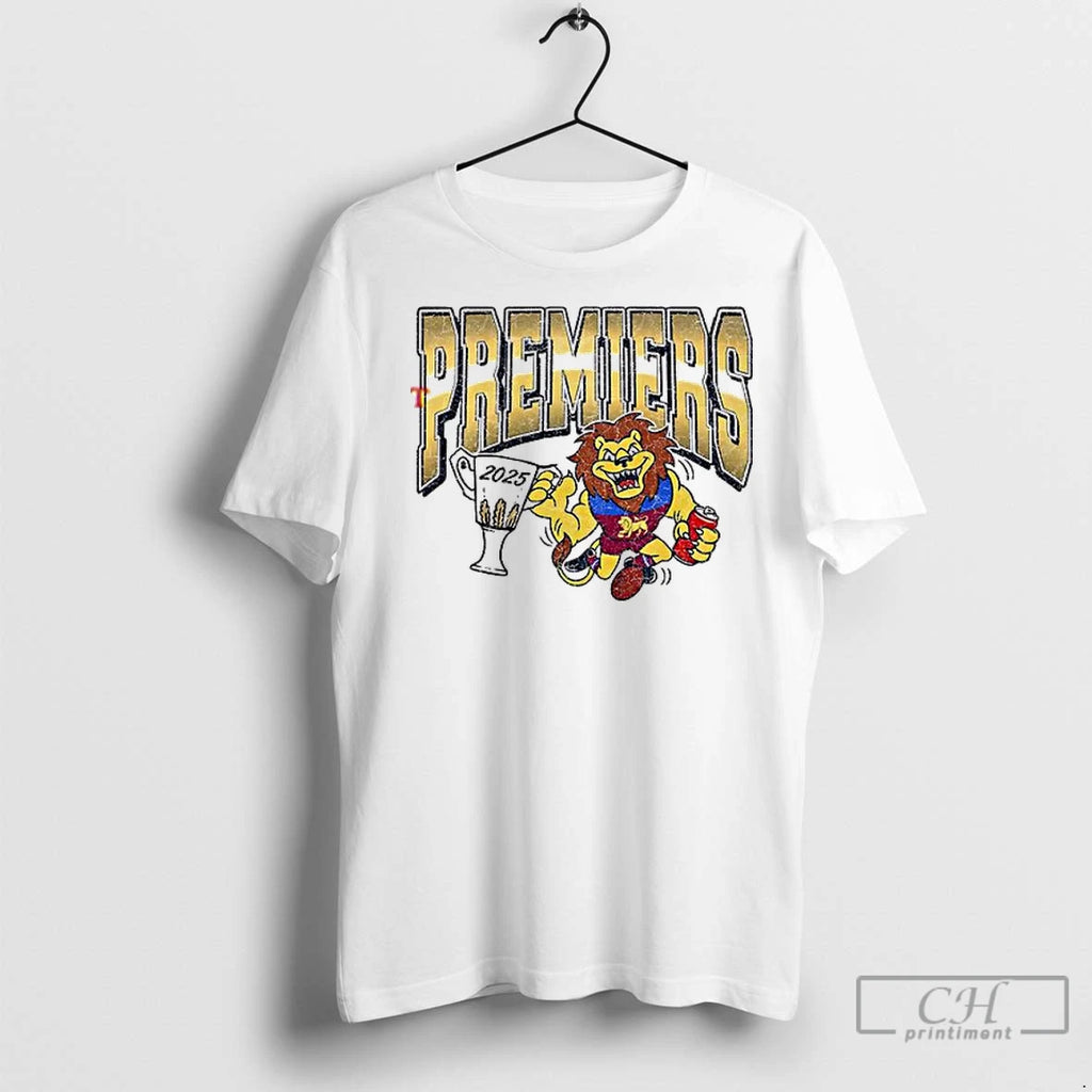 Lions On The Run 2025 Premiers T Shirts