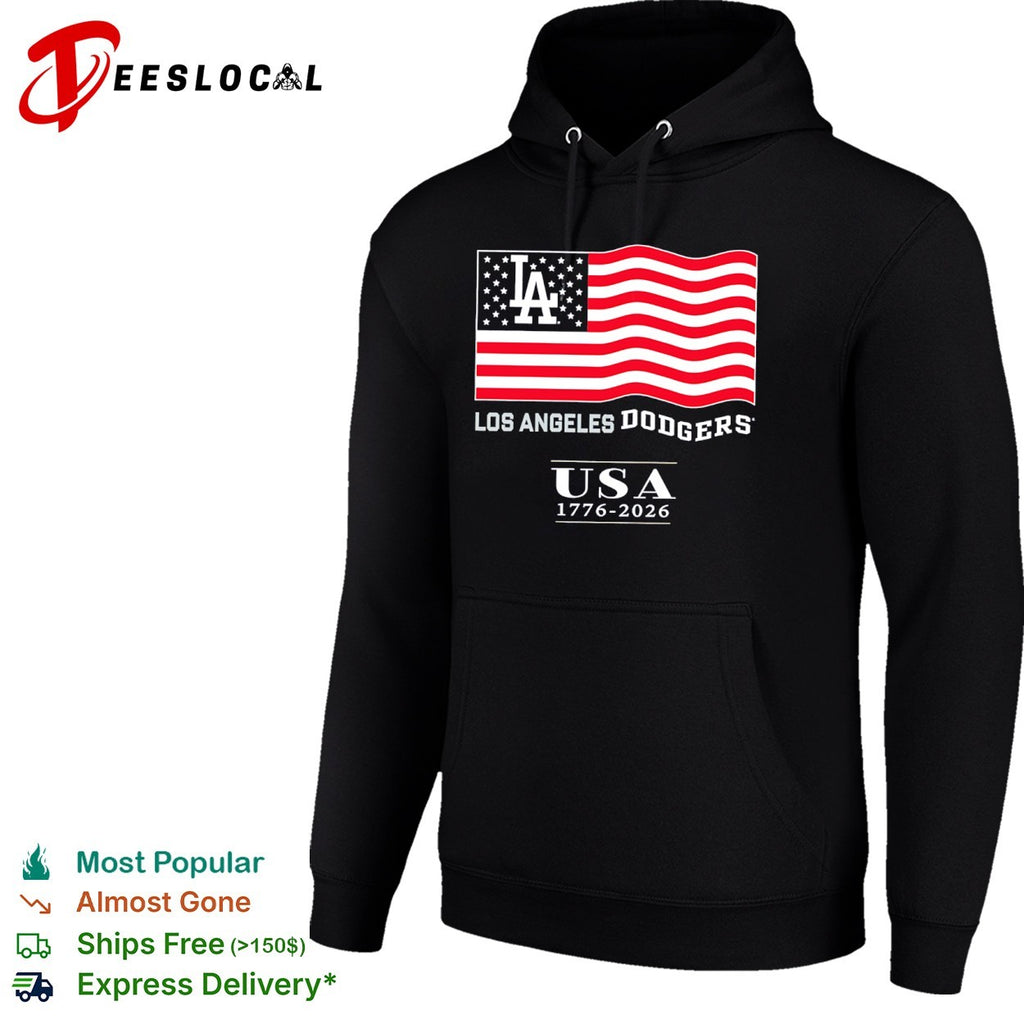 Los Angeles Dodgers USA 1776-2026 Patriotic shirt