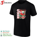 Louisville Cardinals Cards mascot running with football field fight U of L shirt