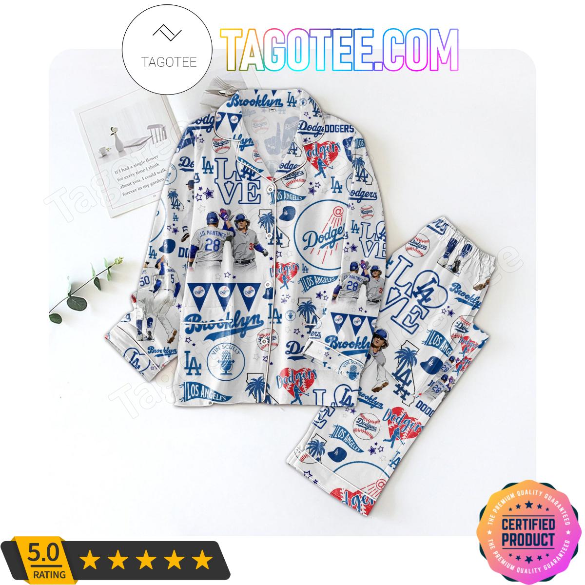 Love Los Angeles Dodgers Women’s Pajamas Set