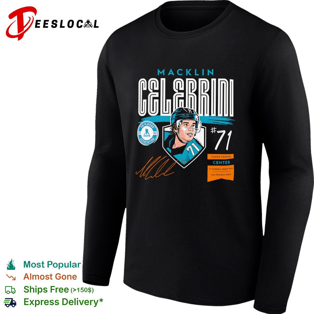 Macklin Celebrini San Jose Sharks Overall Draft Pick Signature shirt