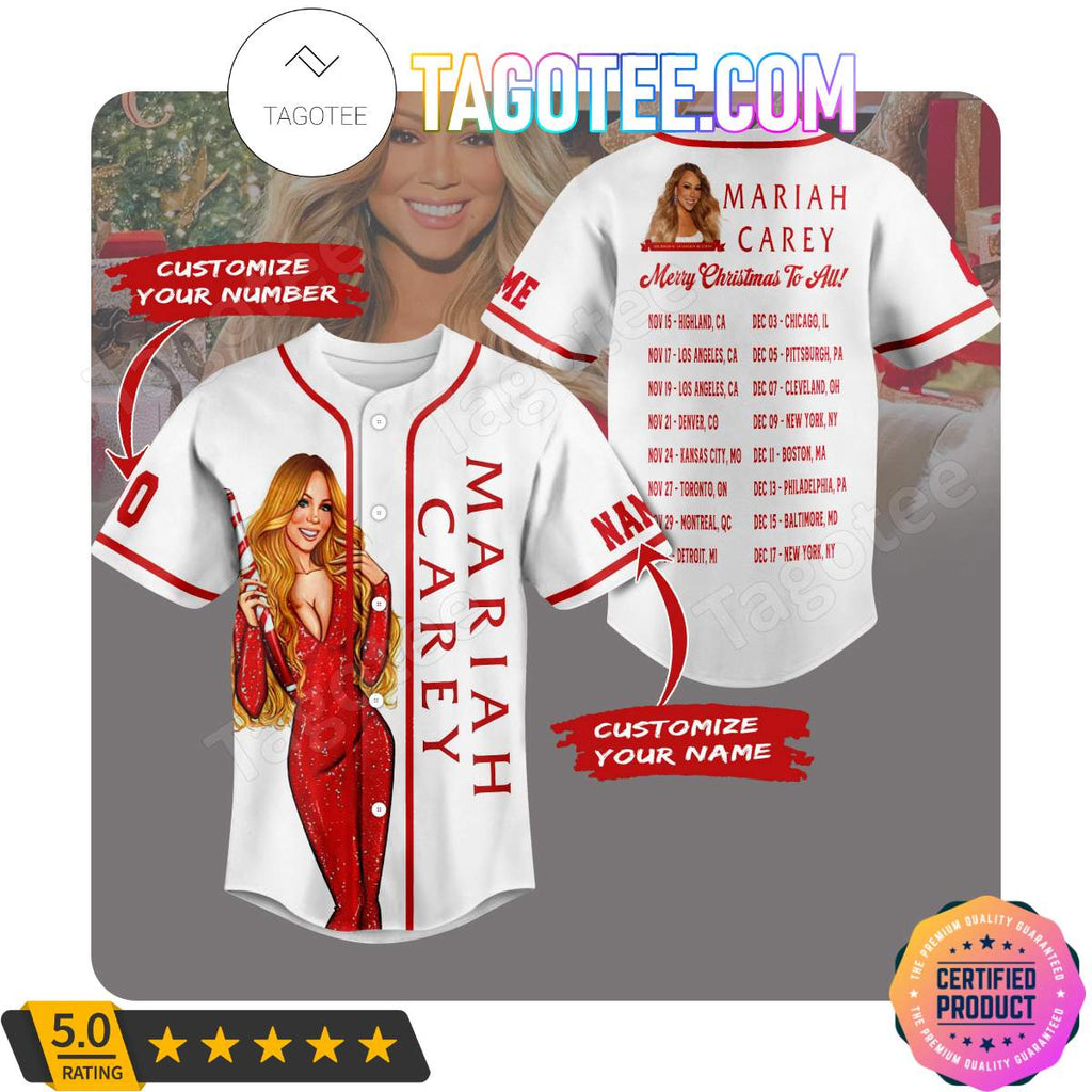 Mariah Carey Merry Christmas To All Jerseys