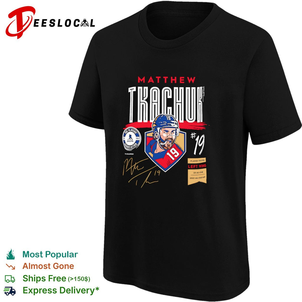 Matthew Tkachuk No19 Florida Panthers Left Wing Signature shirt
