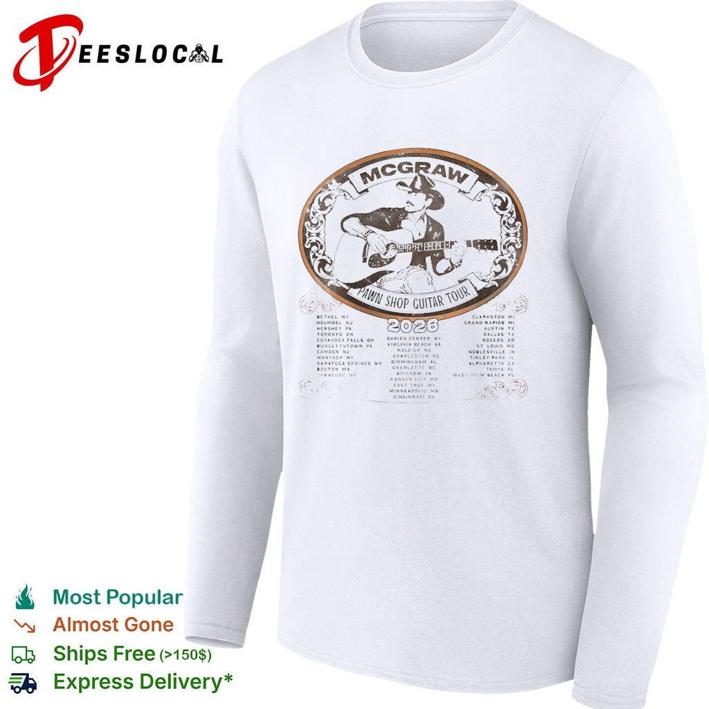 McGraw Pawn Shop Guitar Tour 2026 shirt