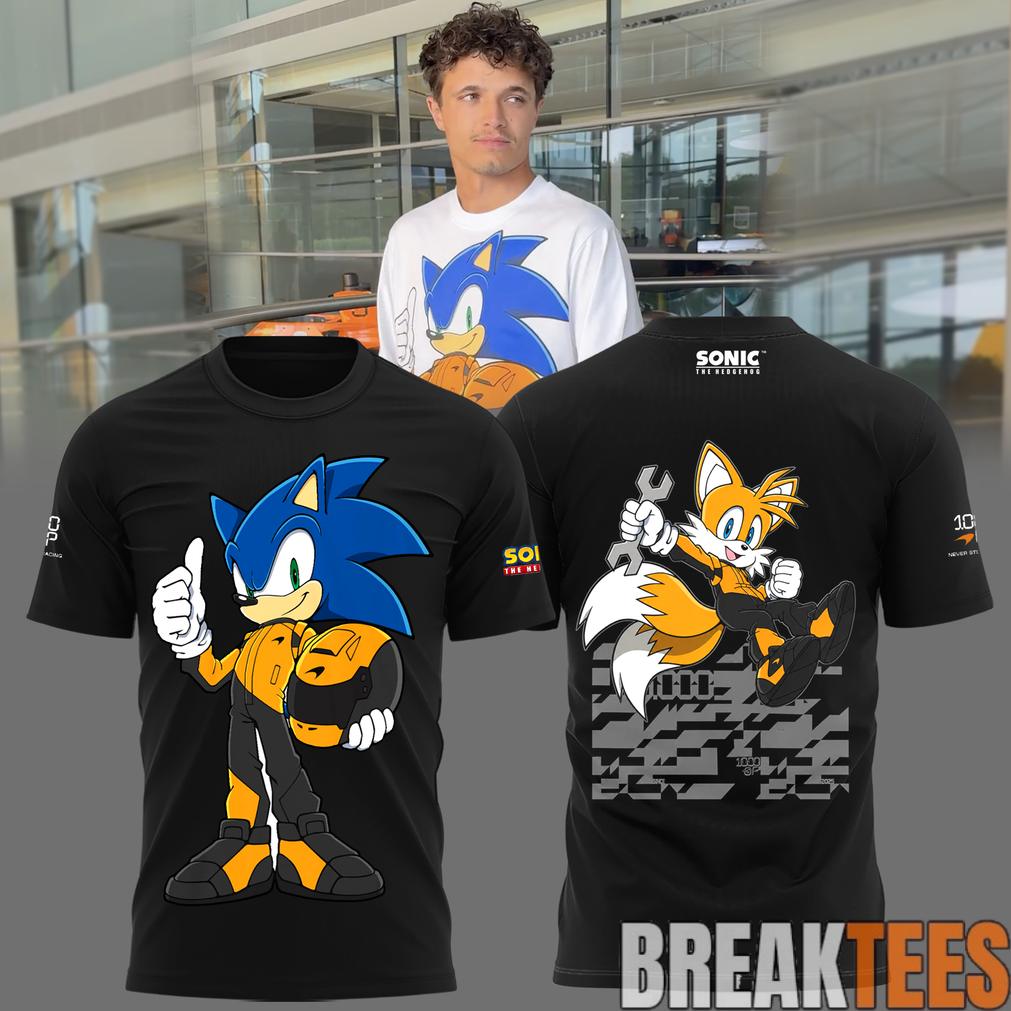 McLaren x Sonic 1000th Limited Edition Black Shirt