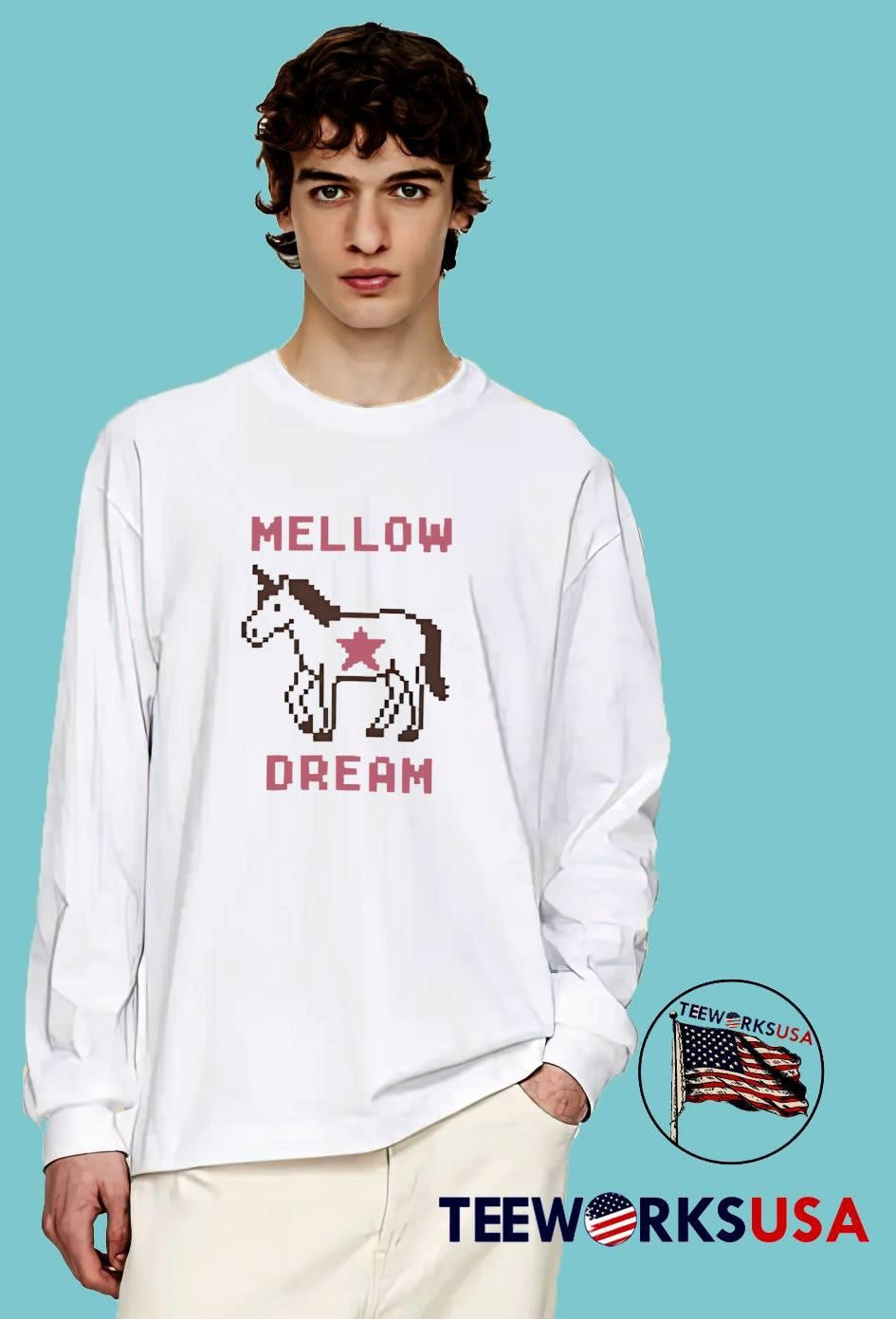 Mellow Dream Unicorn Pixel Art T-Shirt