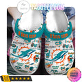 Miami Dolphins Fins Up Football Crocs Clogs