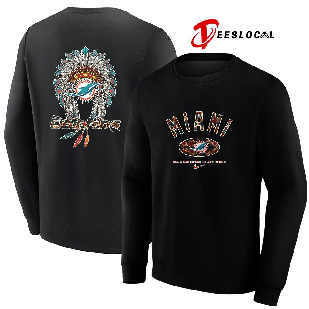 Miami Dolphins x Native American heritage month logo shirt