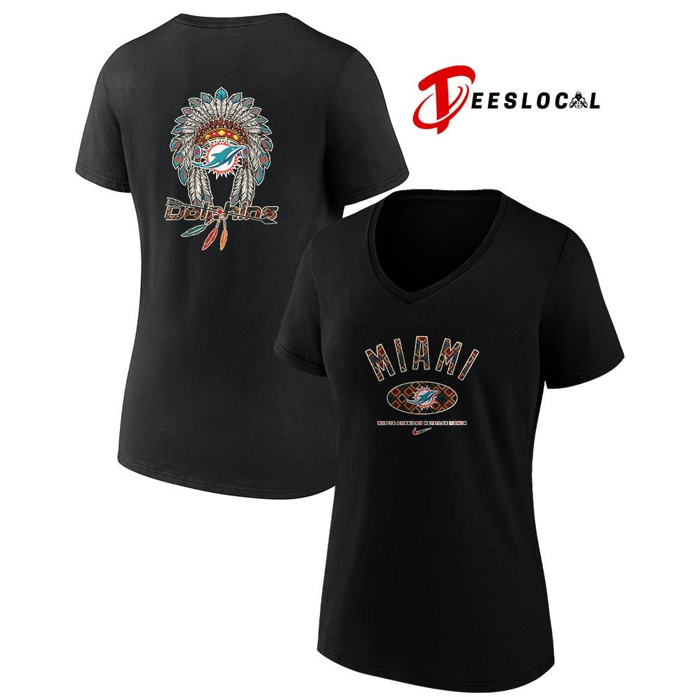 Miami Dolphins x Native American heritage month logo shirt