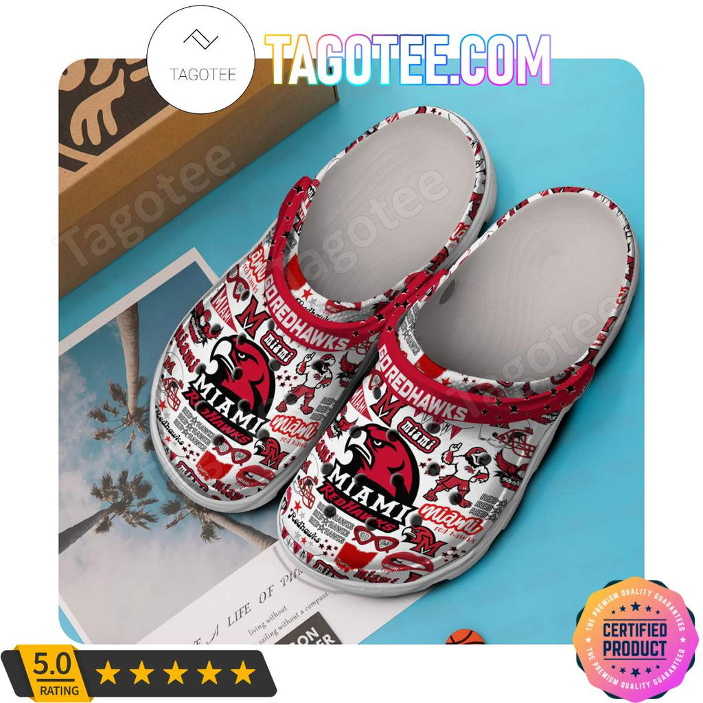 Miami Redhawks Go Redhawks Crocs Clogs