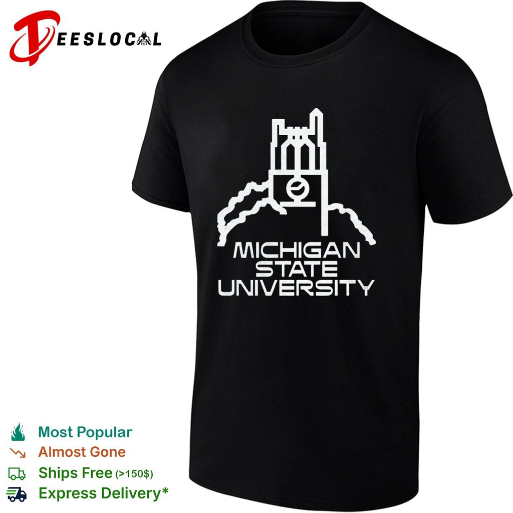 Michigan State University Distressed Logo shirt