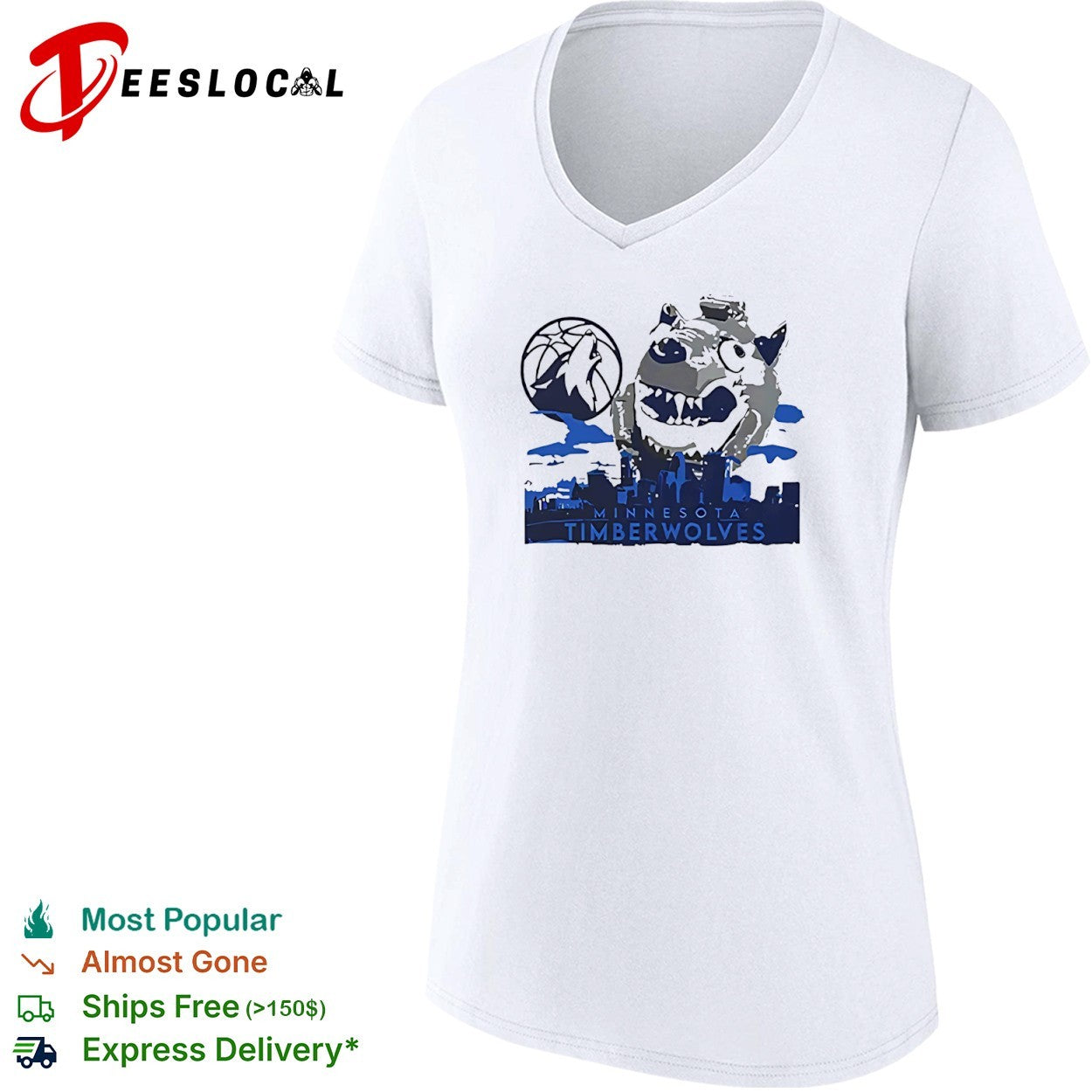 Minnesota Timberwolves Basketball Logo and Mascot shirt