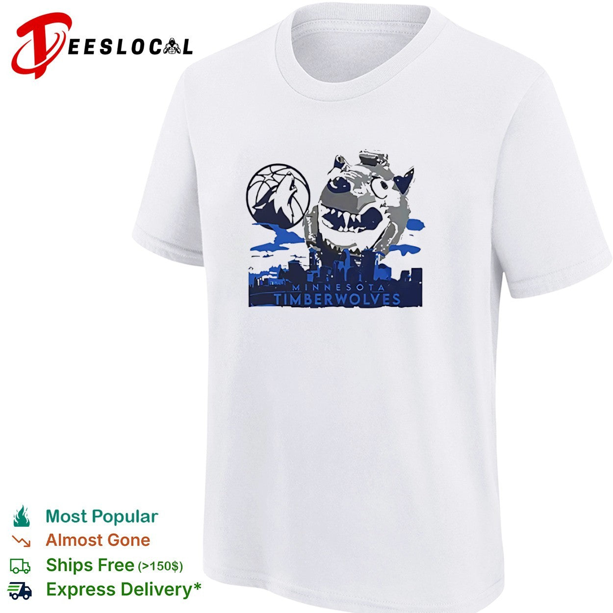 Minnesota Timberwolves Basketball Logo and Mascot shirt