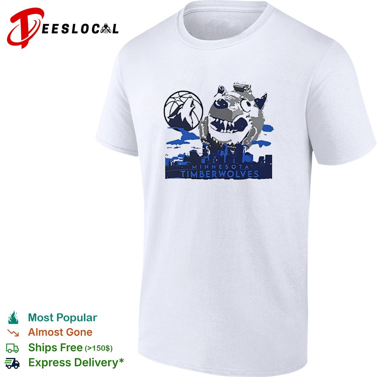 Minnesota Timberwolves Basketball Logo and Mascot shirt