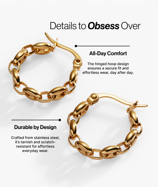 Frozen Mariner Chain Hoop Earrings T-Shirts