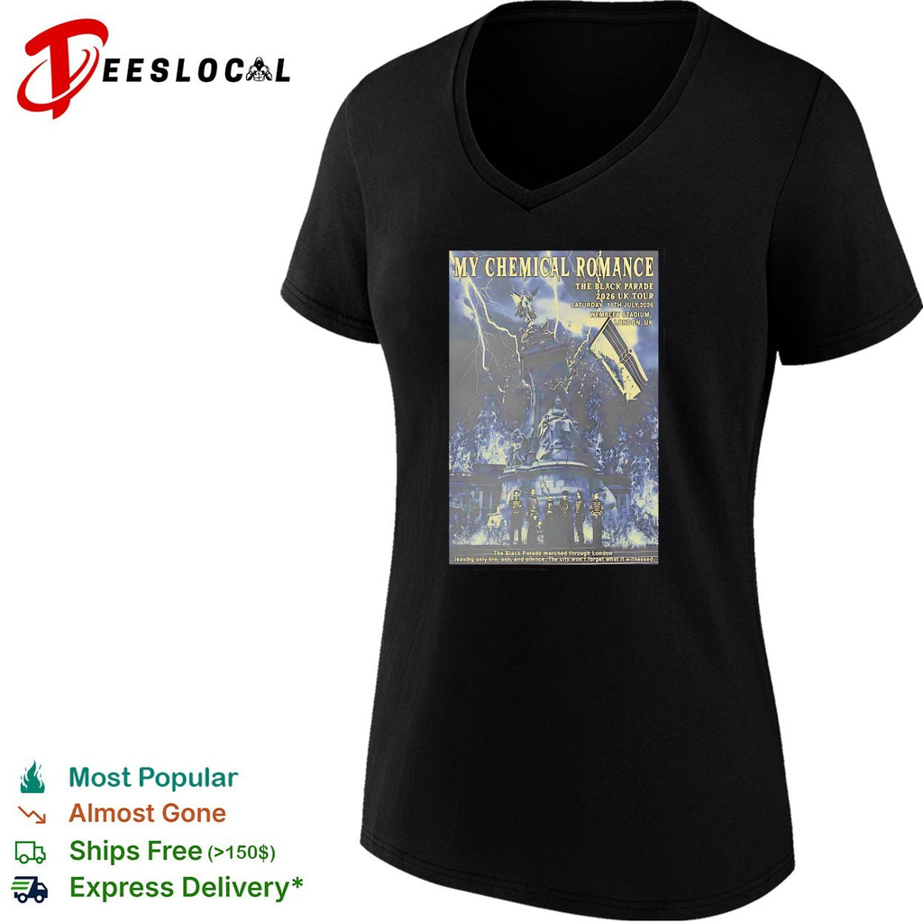 My Chemical Romance Black Parade marching through burning London Wembley shirt