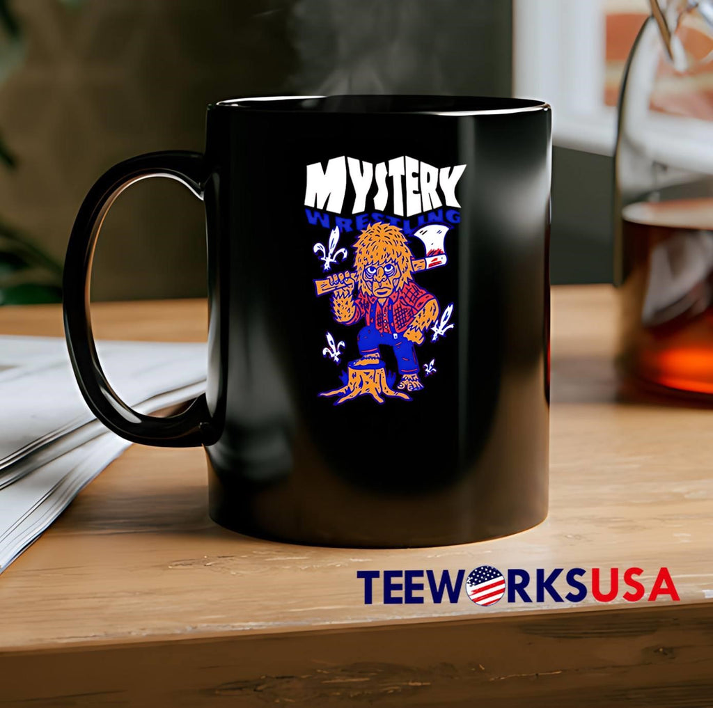 Mystery Wrestling Bigfoot Lumberjack Axe shirt