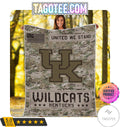 NCAA Kentucky Wildcats United We Stand Camo Blanket