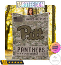 NCAA Pittsburgh Panthers United We Stand Camo Blanket