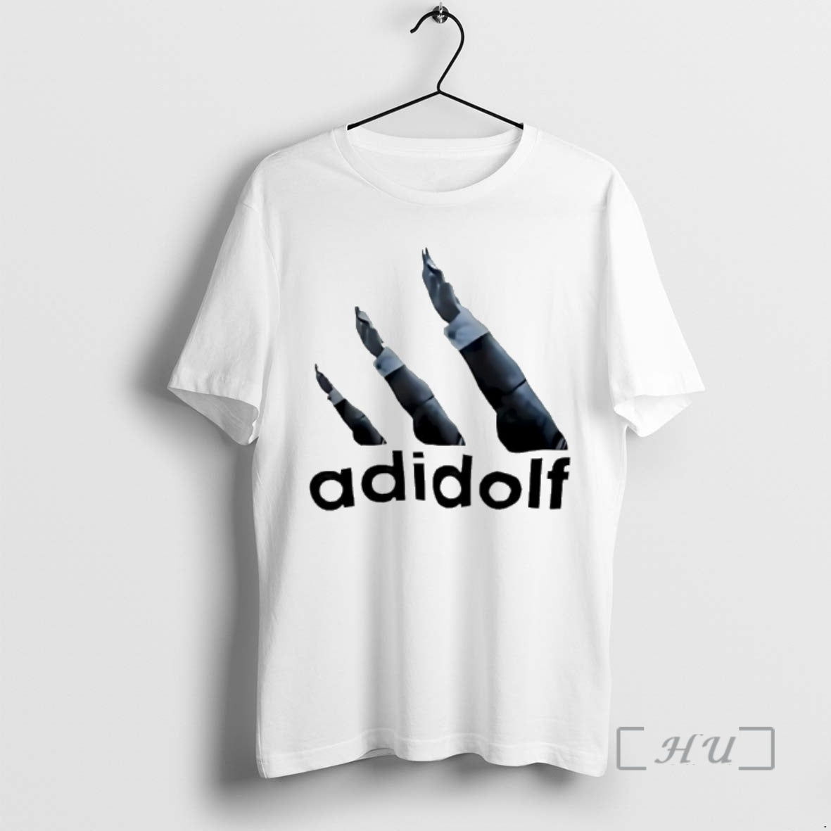 New Adidolf Logo Parody Hand T-Shirts