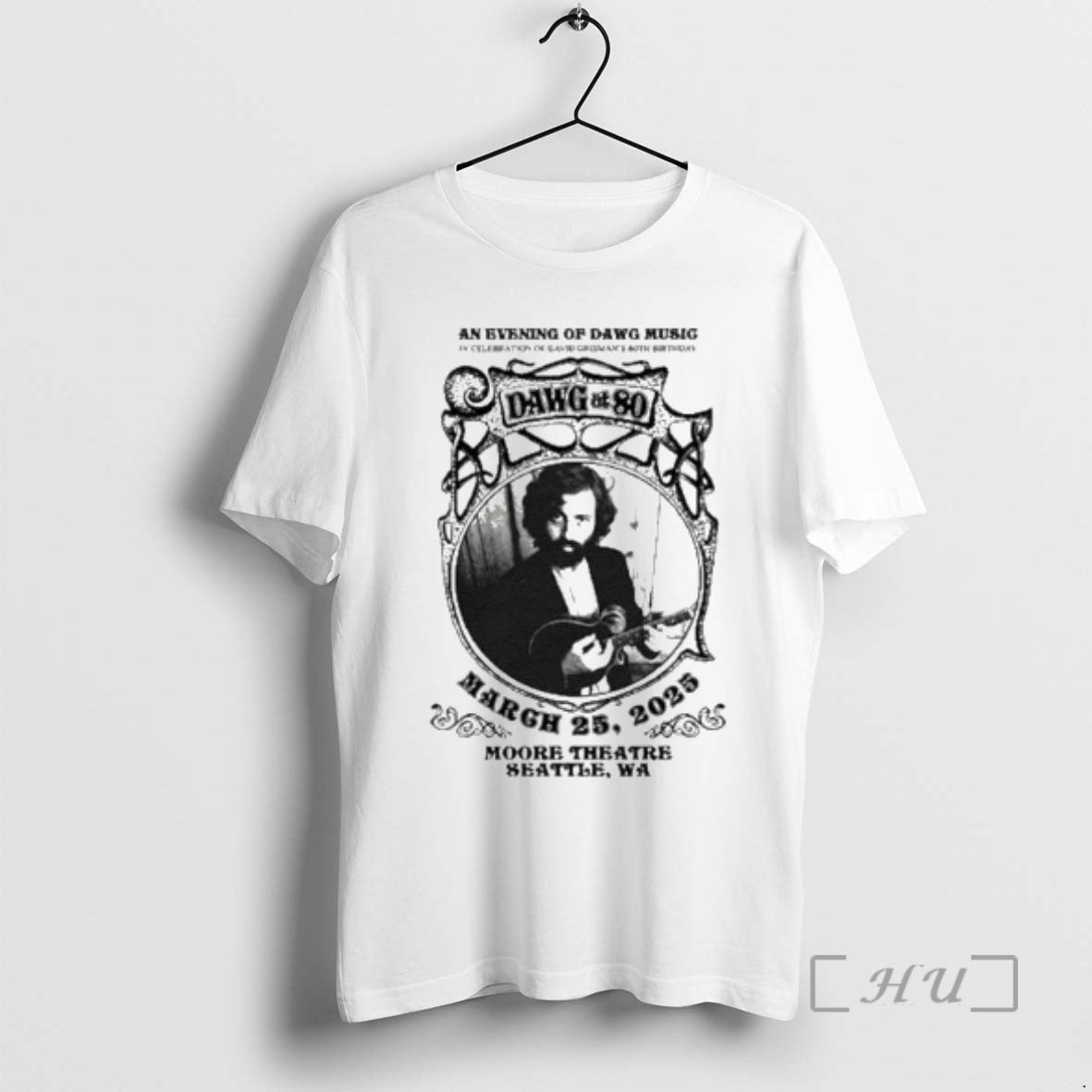 New Dawg 80 Moore Theatre Seattle Wa March 25 2025 Circle White T-Shirts