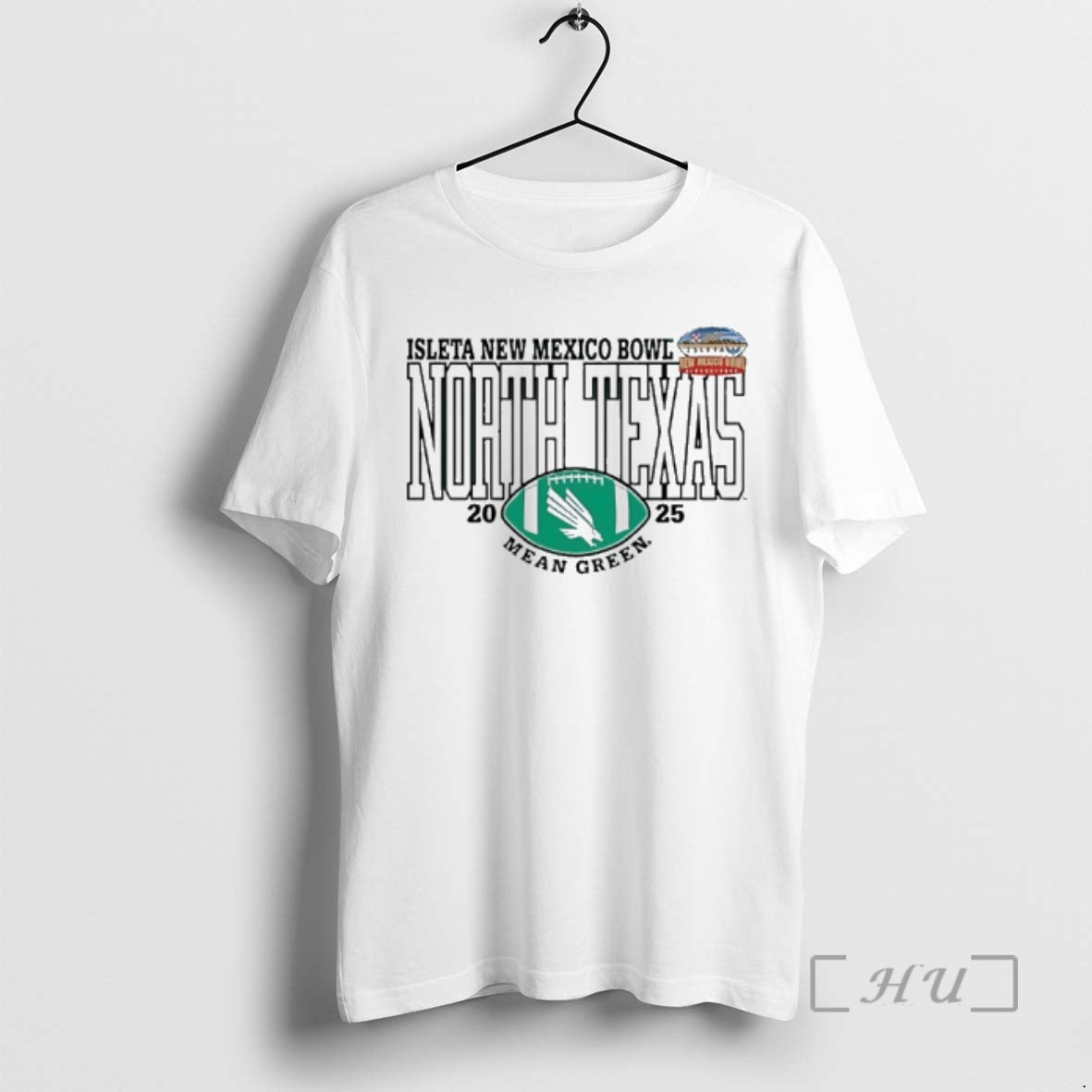 New North Texas Mean Green 2025 New Mexico Bowl Football T-Shirts
