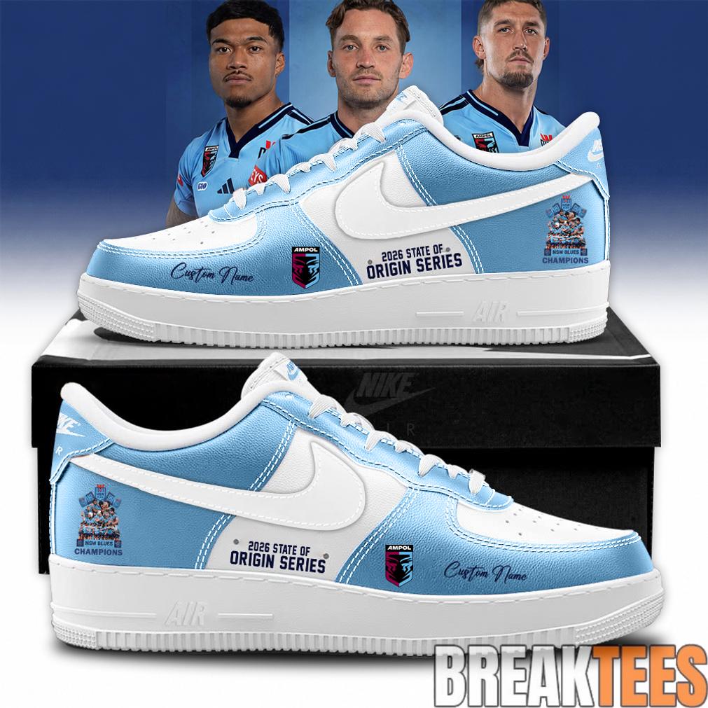 New South Wales Blues 2026 State Of Origin Champions AF1 Sneakers
