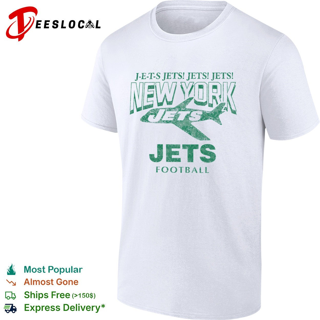 New York Jets J E T S Jets Jets Jets Football shirt