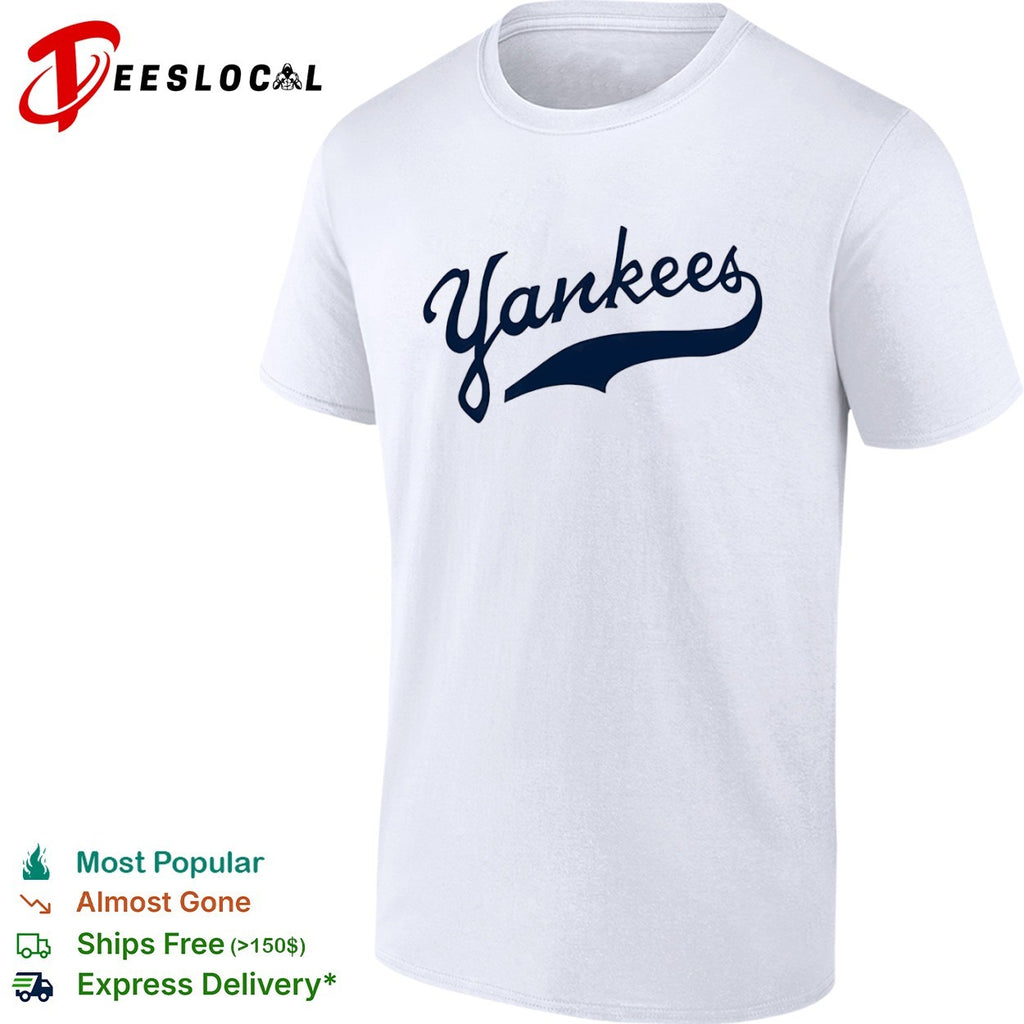 New York Yankees Script Logo MLB Baseball shirt