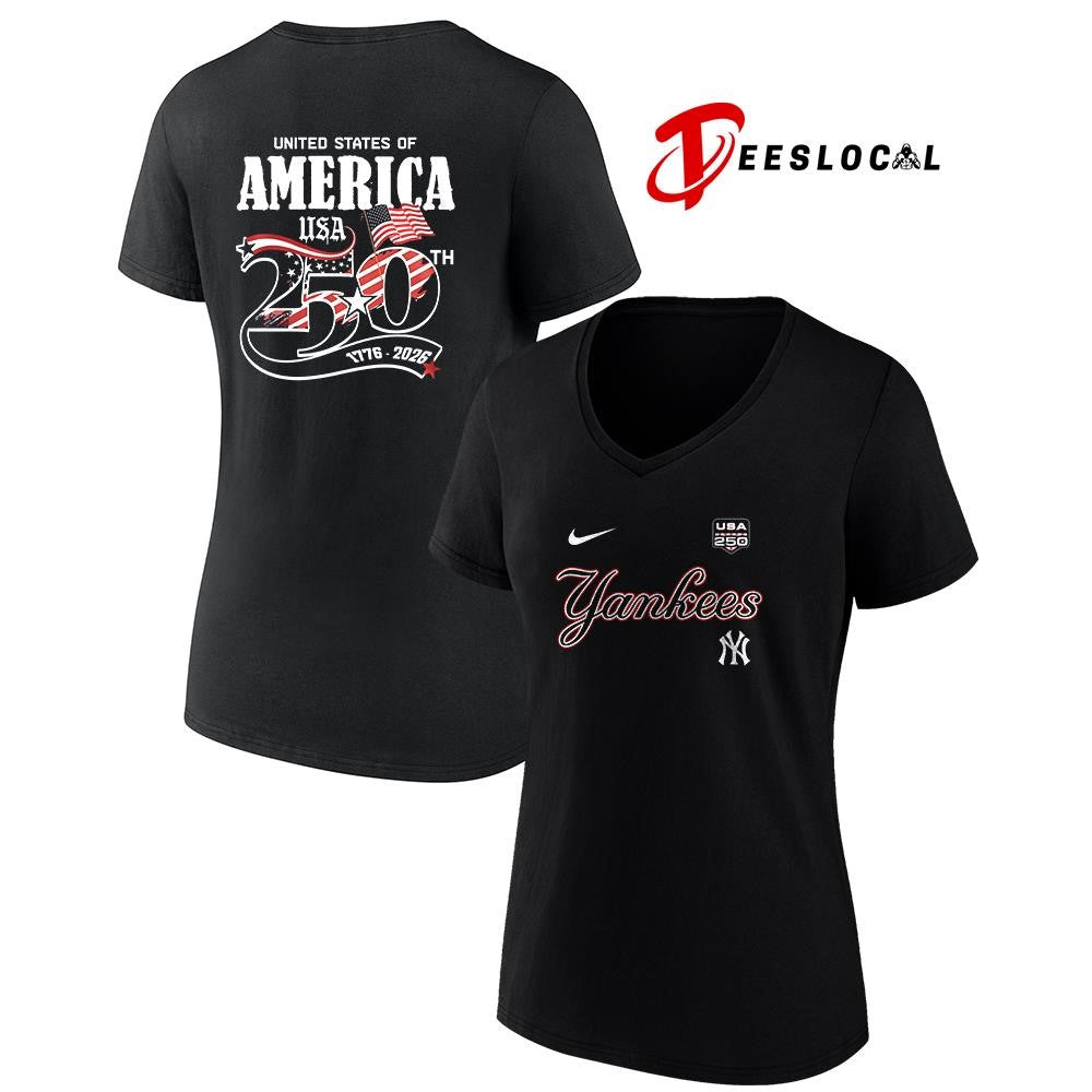 New York Yankees x 250 years of freedom America graphic shirt