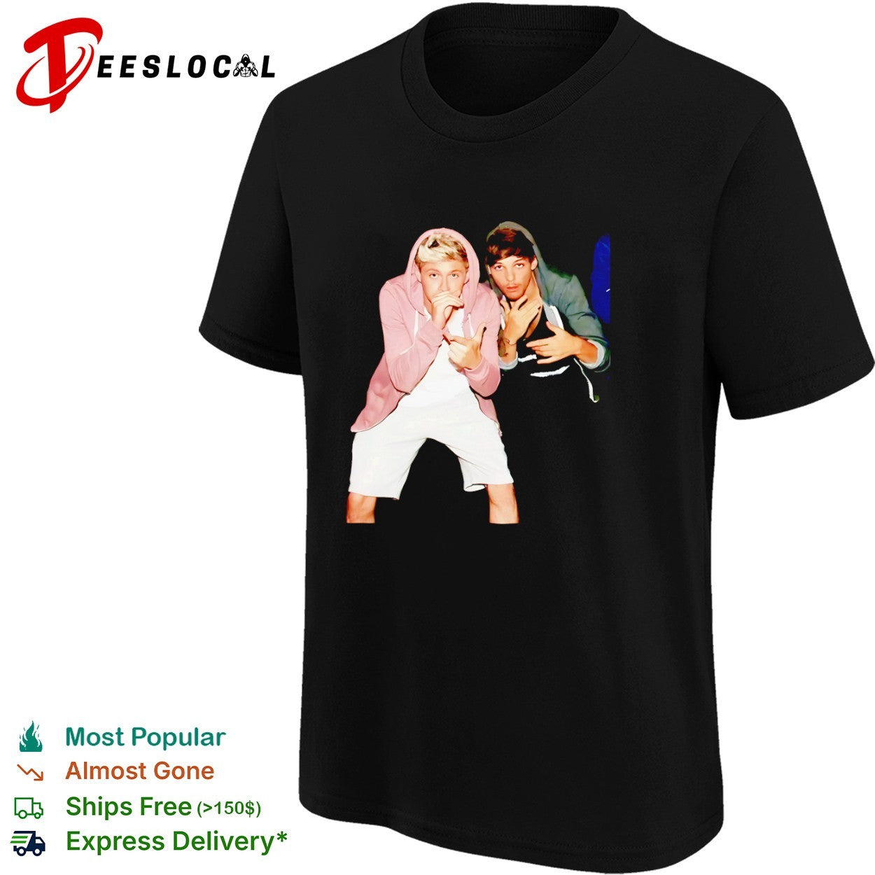Niall Horan and Louis Tomlinson One Direction shirt
