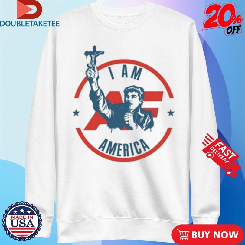 Nick Fuentes I Am America First Crucifix Shirts Unisex , , , Long Sleeve Tee