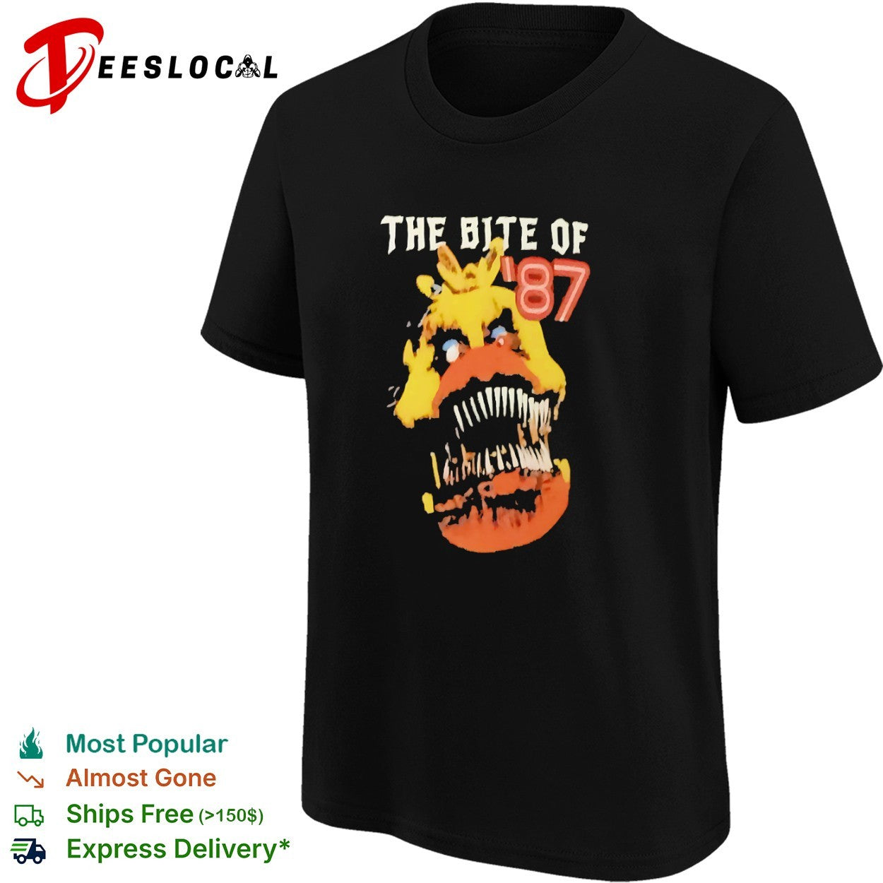 Nightmare Chica The Bite of ’87 Five Nights at Freddy’s shirt