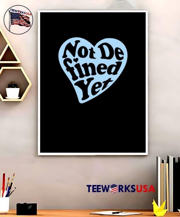 Not Defined Yet Light Blue Heart Graphic T-Shirt