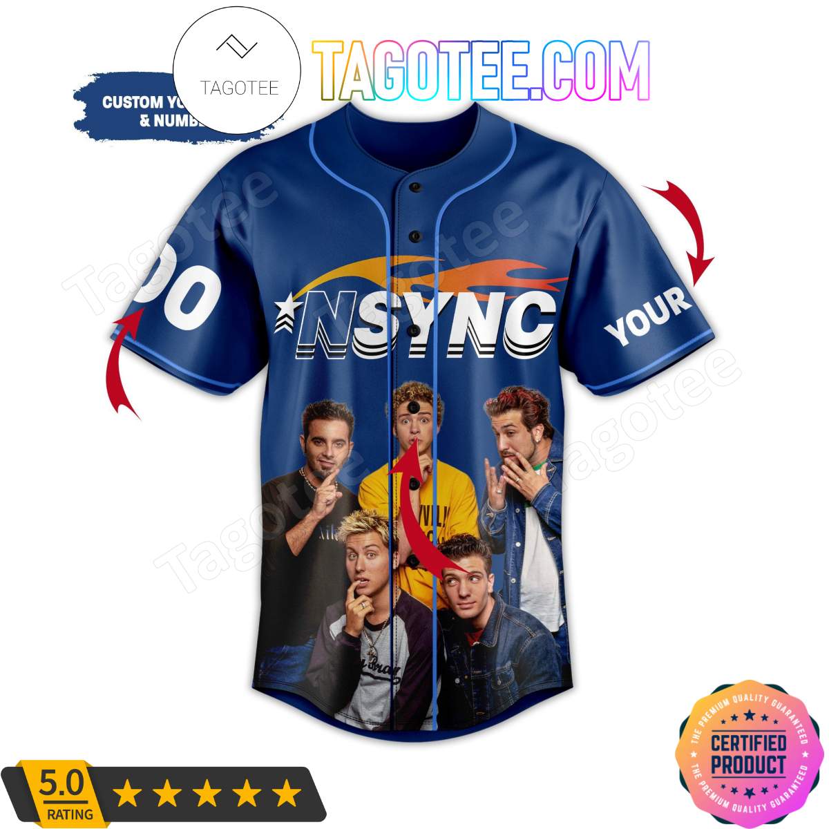 Nsync Band Members Jerseys