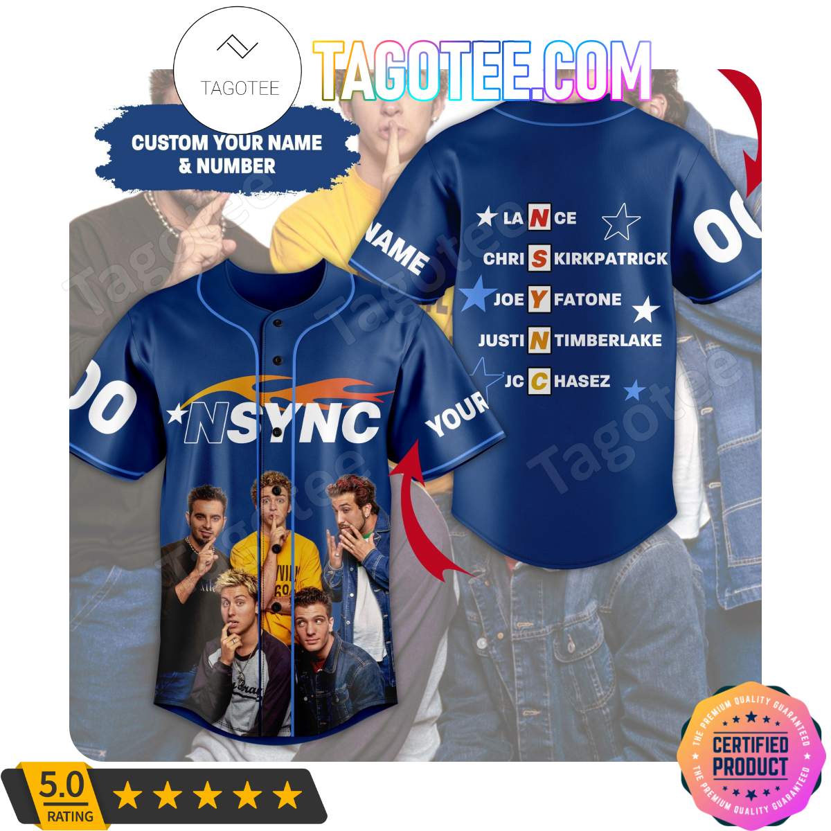 Nsync Band Members Jerseys