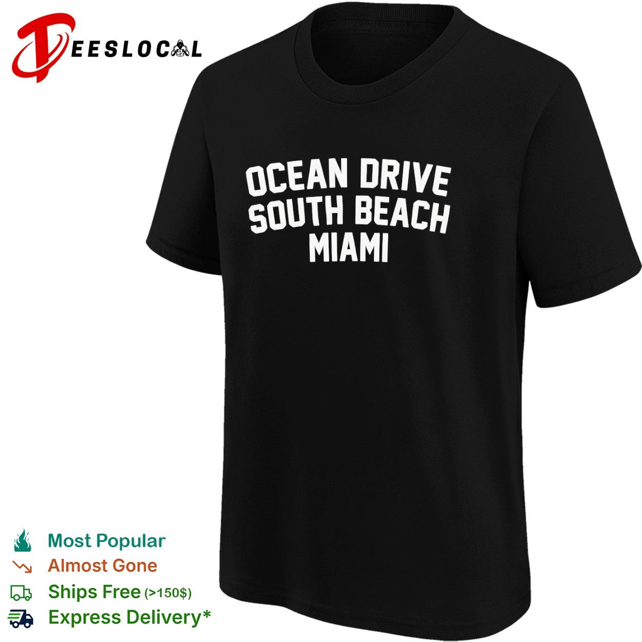 Ocean Drive South Beach Miami Florida Travel shirt